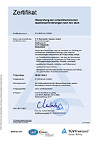 ISO 3834 Zertifikat